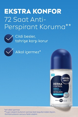 Nivea Men Derma Control Defend Roll-on Deodorant 50 Ml