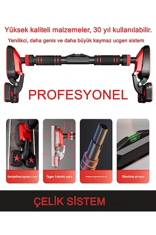 3pod 3 Ayaklı 92-120cm Koridor Kapı Barfiksi Barfix Aleti Çubuğu Çekme Barı Demiri Bar Barfix