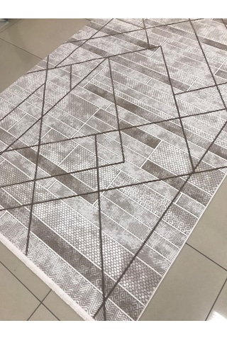 Merinos Halı Ritim 73338 070 Serisi Salon Oturma Yatak Odası Halısı Kahve