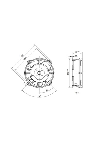 Ebmpapst W2e208-ba20-01 ,260x80mm Rulmanlı 220vac 550-cfm 2-kablo Fan