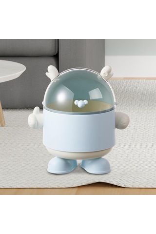 Pazly Suntek Sevimli Sepeti Mavi Mavi Masaüstü Kutusu Dekoratif Çöp Ad Mavi