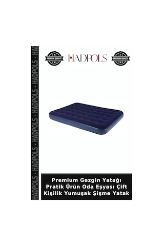 Premium Gezgin Yatağı Pratik Ürün Oda Eşyası Çift Kişilik Yumuşak Şişme Yatak Belirtilmemiş