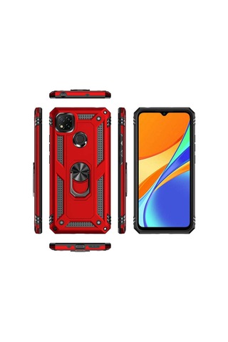Xiaomi Redmi 9C Kılıf Zore Vega Kapak-Siyah