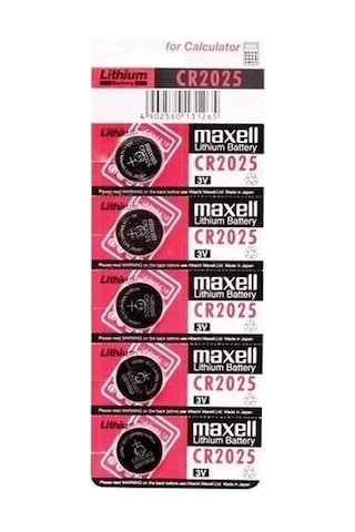 Just Cheap Store Maxell Cr2025 3v Lityum Düğme Pil 5'li Paket