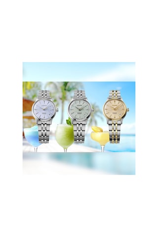 Presage Frozen Mojito - Diamond Cocktail Time Srpl63j1 Otomatik Kadın Kol Saati Metalik