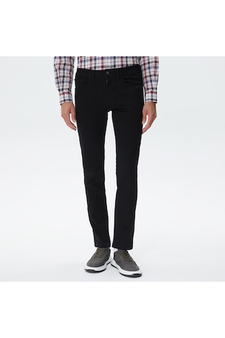 Nautica Erkek Siyah Slim Fit Denim Pantolon Düz 2p3714t Siyah