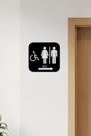 Wc Tabelası, Tuvalet Levhası, Kadın Erkek Tabela, Yönlendirme Levhaları 47