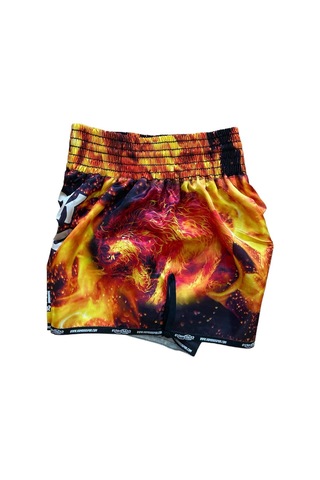 Dijital Özel Tasarım Kıck Boks Şort Djt-104 Sarı - Siyah