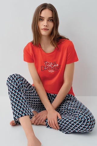 Pierre Cardin Kadın Kırmızı Pijama Takım Kırmızı