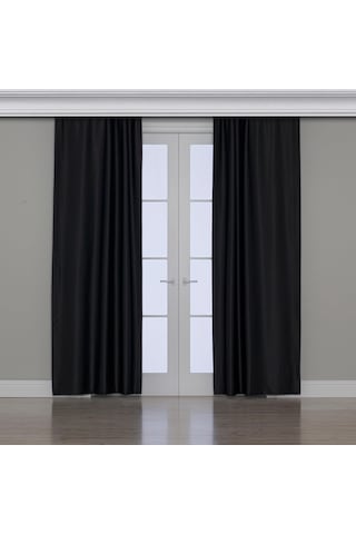 Gauze Fabric Design Blackout Siyah Karartma Özellikli Fon Perde 1