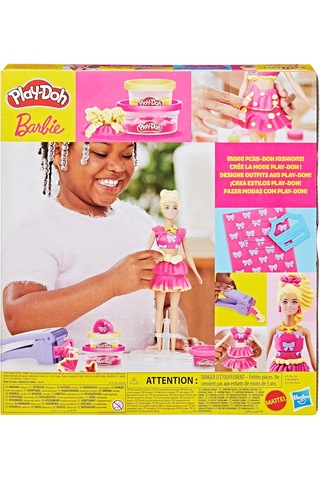 Play-doh Barbie Fırfır Ve Fiyonk Oyuncak Bebek Seti