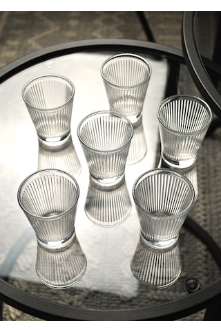6'lı Kahve Yanı Su Bardağı Ve Likör Bardak 90 ML