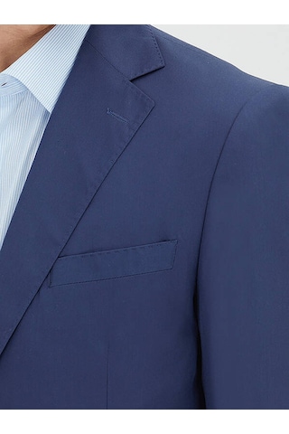 İndigo Düz Comfort Fit Takım Elbise İndigo