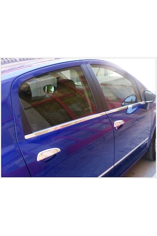 Fiat Grande Punto Krom Cam Çıtası 6 Prç. 2005 ve Üzeri P.  Çelik