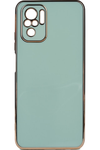Xiaomi Redmi Note 10S Parlak Kenarli Bark Silikon Kilif 547680999