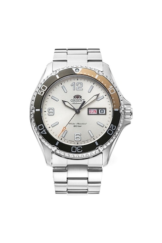Orient Mako 3 Ra-aa0821s39b Otomatik Çelik Gri Krem Kadran 20 Atm 42 Mm Erkek Kol Saati Altın
