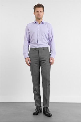 İmza Siyah - Haki Yan Cep Kendinden Desenli Comfort Fit Classic Pantolon 1003255177