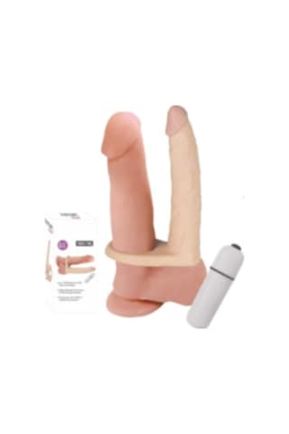 Erofoni Yeni Nesil Süper Realistik Titreşimli 16 CM Penise Takılan İlave Ek Vibratör Penis