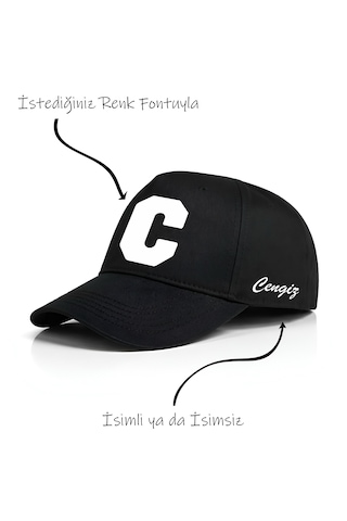 Ogc C Harfi Unisex Şapka Siyah