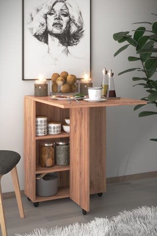 Dekorfim DF01110AC Pratik Portatif Katlanır Masa Mutfak ve Yemek Masası