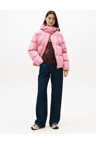 Tommy Hilfiger Tjw Alaska Grid Kısa Kuş Tüyü Kadın Pembe Ceket Dw0dw21624thc Pembe