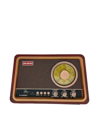 Raiseng R-2099bt Radyo Ahşap Retro Büyük Boy Bluetooth Bağlantılı Usb-tf Şarjlı -- Sencan Sound