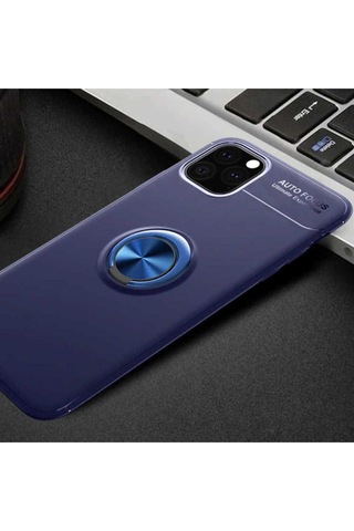 Apple Uyumlu iPhone 11 Pro Max Kılıf Zore Ravel Silikon Kapak Mavi