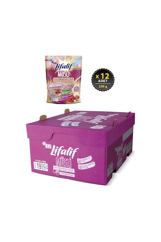 Eti Lifalif İnce Öğütülmüş Müsli Hibiskuslu 12 x 250 G