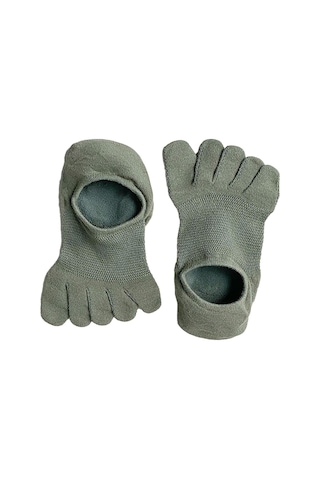 Homyl Koşu Sporları Için Beş Parmak Çorap Hafif Kaymaz İnce Yeşil