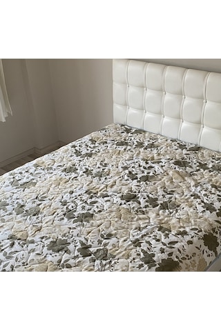 Kapitoneli Battal Boy Çok Amaçlı Örtü Pike Venedik- 200x220 Cm Diğer