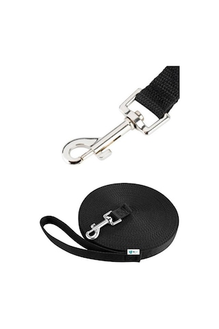 Güvenli Ve Konforlu 5 Metre Kedi Ve Köpek Gezdirme Sevk Kayışı Siyah