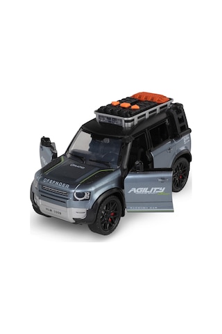 Vardem Kutulu Sürtmeli Işıklı Müzikli Off-road Lüks Araba - Gri