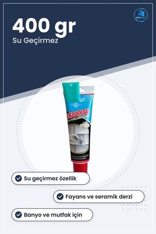 Beyaz Derz Dolgu 400 Gr Banyo Mutfak Fayans Onarım Macunu Su Geçi