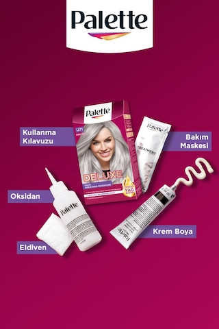 Schwarzkopf Palette Deluxe U71 Buzul Grisi Saç Boyası