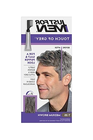 Orta Kahve Saç Boyası, Touch Of Grey İle Doğal Görünüm