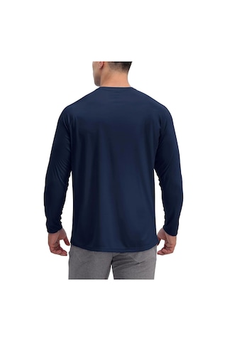 Rich Erkek Lacivert Basic Uzun Kollu Tişört Body T-shirt Lacivert