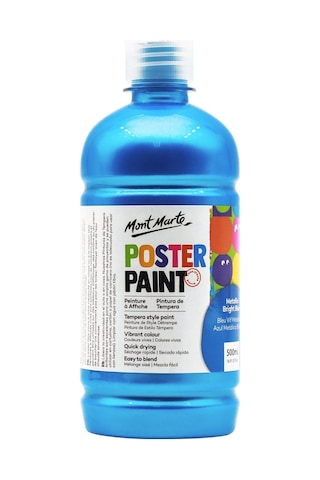 Mm Poster Boyası 500ml - Metallic Bright Blue