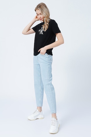 Calvin Klein Kadın Tişört-j20j219142 Siyah