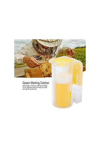 Neevoyu Arı Kraliçe Tutucu Plastik, Sağlıklı Toksiksiz, Dairesel Tıraşsız, Hafif Tek El Kullanıma Uygun, Arı Kraliçe İşaretleme Flaske