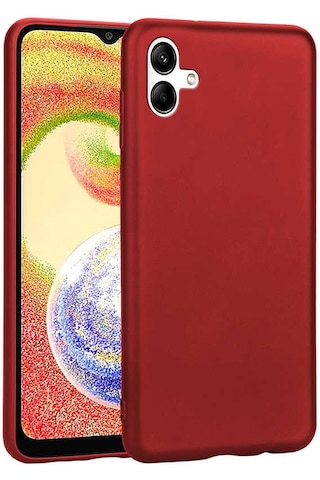 Zore Galaxy Uyumlu A04 Kılıf Premier Silikon Kapak - Kırmızı Kirmizi