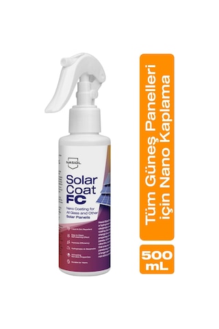 Nasiol Solarcoat Fc Tüm Güneş Panelleri İçin Koruyucu Nano Kaplama-150ml