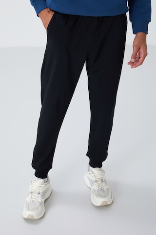 Tommy Life Lacivert Klasik Cepli Standart Kalıp Manşetli Erkek Eşofman Alt - 84652 Lacivert