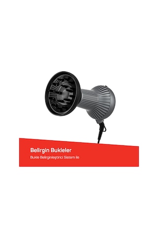 Trendcare Curly Saç Kurutma Makinesi - Antrasit - Ar5124