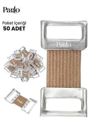 Parlo Yedek Elastik Bandaj Kopçası 50 Li Set Metal Klipsli Esnek Bandaj Sabitleme Aparatı