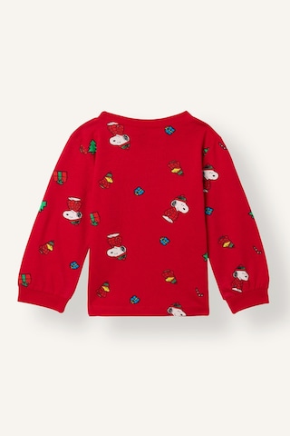 Defacto %100 Pamuk Snoopy Lisanslı Baskılı 2li Pijama Takımı Erkek Bebek I2370a526wnrd347 Kırmızı-rd347