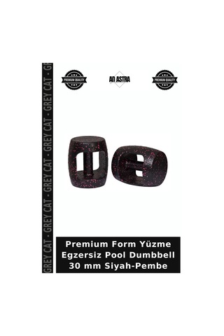 Premium Form Yüzme Egzersiz Pool Dumbbell 30 Mm Siyah-pembe Siyah - Pembe