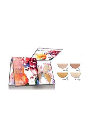 Cecile Color Pop Up Butterfly Effect Highlighter 4 lü Palet