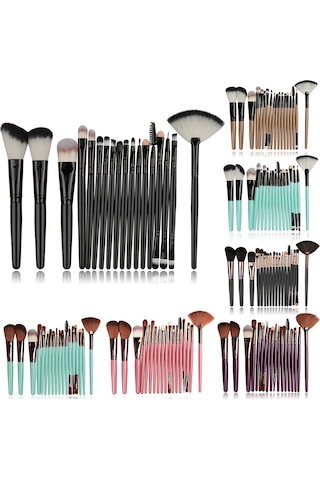 Dianziye 18 Parça Makyaj Fırça Seti - Yumuşak Sentetik Tüylü, Profesyonel Ve Kişisel Kullanım, Seyahat Ve Günlük Uyumlu, 7 Farklı Model 1 -7 1.4 M