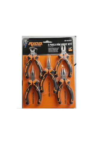 Rico 5 Parça Mini Pense Seti Karga Burun Yan Keski Pense
