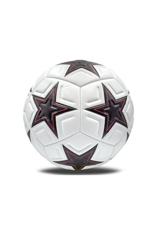 Futbol Topu Pompalı Dikişli Futbol Topu Sert Zemin Halı Saha Futbol Topu Pompa Hediyeli Beyaz